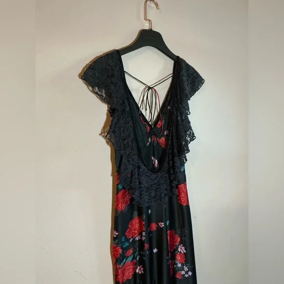 Free People Warm Heart Floral Midi Dress - Size L - Picture 7 of 7